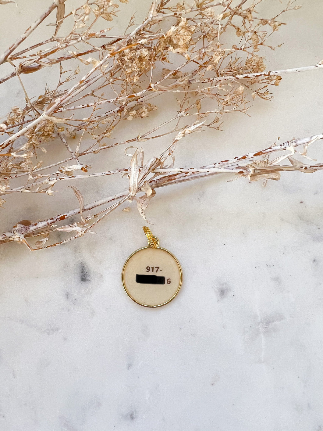 Phone Number Tag (20mm)